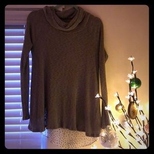 Classic sweater with polka dot undershirt